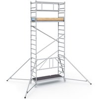 ZARGES Klappgerüst PaxTower 1T, Plattform-/Standhöhe 3,55 m, mit Bordbrettern und zusätzl. Geländerstreben von ZARGES