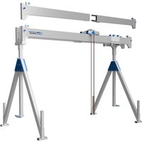 SCHILLING Alu-Portalkran mit teilbarem Doppelträger, Einhängepunkt 2.786-4.336 mm, Länge 6.000 mm, TK 1.000 kg SCHILLING Alu-Portalkran mit teilbarem Doppelträger, Einhängepunkt 2.786-4.336 mm, Länge 6.000 mm, TK 1.000 kg von SCHILLING