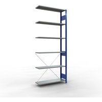 SCHULTE Fachbodenregal Stecksystem, AF, FL 150 kg, enzianblau/verzinkt, HxBxT 2.500 x 1.000 x 300 mm von SCHULTE
