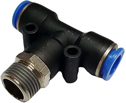 Einschraub-T-Stück - konisch - Schnellsteckverbinder - Push In (R 3/8" x 6mm) von Schnellsteckverbinder