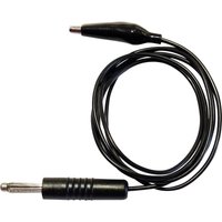 Schnepp - 100CM pvc sw Messleitung 4 mm-Stecker Abgreifklemmen 1.00 m Schwarz 1 St. von Schnepp