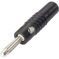 S 4004 l Büschelstecker Stecker, gerade Stift-Ø: 4 mm Schwarz 1 St. - Schnepp von Schnepp