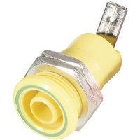 Schnepp BU 4600 ge Sicherheits-Laborbuchse Buchse, Einbau vertikal Stift-Ø: 4mm Gelb von Schnepp