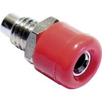 Schnepp Miniatur-Laborbuchse Buchse, Einbau vertikal Stift-Ø: 2.6 mm Rot 1 St. von Schnepp