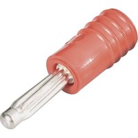 Schnepp ÜS 4020 rt Übergangsstecker Stecker 4mm - Buchse 2mm Rot von Schnepp
