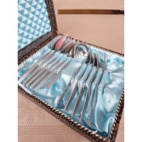 Vintage Kuchen-Gabeln, Besteck, Retro, Tischdekor von SchnickSchnackQueen