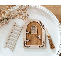 Wichteltür 3Teiliges Set Natur Nissedør Feentür Zahnfee von Schnickschnacktruhe