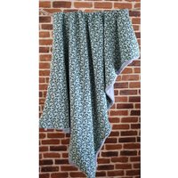 Kuscheldecke Musselindecke " Schniesel.leo Grün Schmusselindecke Leo Musselin Decke Mit Fleece Rückseite von Schniesel