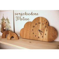 Kinderuhr I Wanduhr Für Kinderzimmer Uhr Aus Holz von SchnittLaserWerk