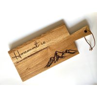 Schneidbrett Mit Wunschgravur | Servierbrett Geschenkidee Personalisiertes Schneidebrett von SchnittLaserWerk