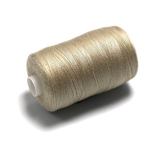 1x Nähgarn beige aus Polyester universell für die Nähmaschine 1000Y [914,4 m] 40/2 [120] von Schnoschi