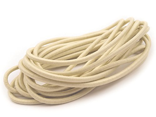 Schnoschi 10m Creme elastische Gummikordel 2,2 mm von Schnoschi