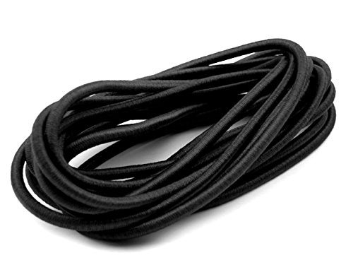 Schnoschi 25m schwarz elastische Gummikordel 2,2 mm von Schnoschi