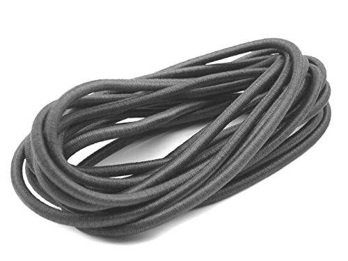 Schnoschi 5m dunkelgrau elastische Gummikordel 2,2 mm von Schnoschi