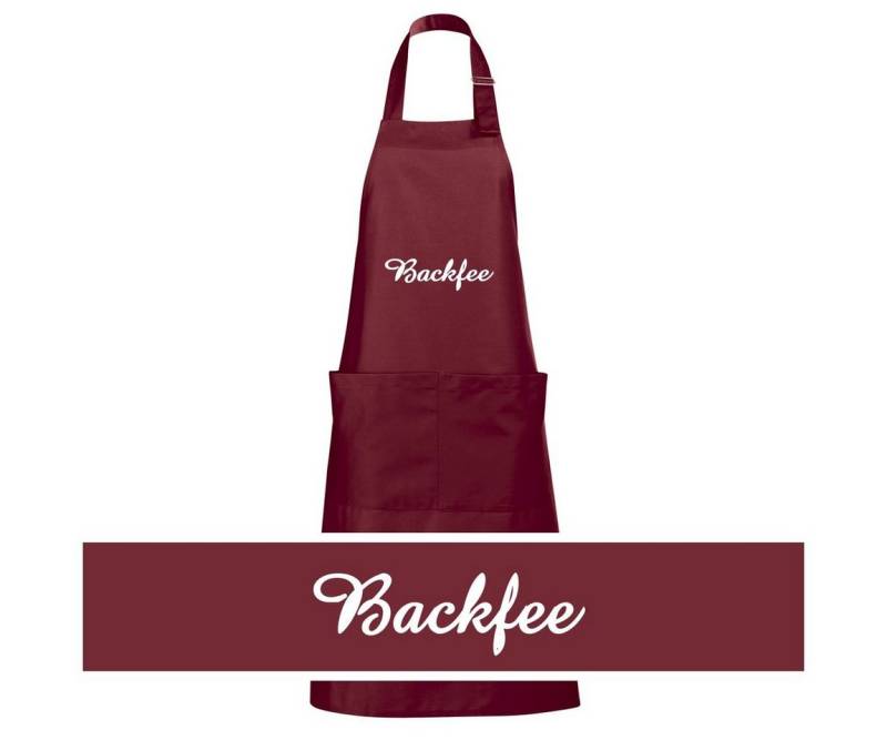 Schnoschi Kochschürze Hochwertige Küchenschürze mit Backfee bestickt, hochwertige Bestickung mit Backfee von Schnoschi