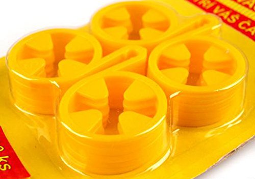 Sockenhalter Sockenclips Sockensortierer Sockenklammer Wäscheklammern Socken (gelb) von Schnoschi