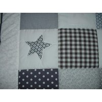 Krabbeldecke Mit Namen, Babydecke, Malte Patchworkdecke, Personalisiert von SchnuckelGyde