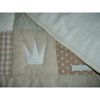 Krabbeldecke Mit Namen, Babydecke, Namen Moritz Patchworkdecke, Personalisiert von SchnuckelGyde