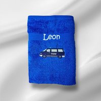 Thw Mtw Handtuch Mit Name Bestickt, Duschhandtuch, Gästehandtuch, Saunahandtuch, 4 Größen Und Schöne Farben von Schnullergeschenke