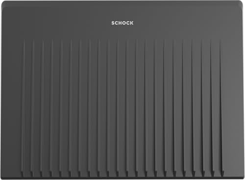 SCHOCK® Abtropfmatte Silikon anthrazit 40x30cm I Hitzebeständige und flexible Abtropfmatte für Spülen ohne Abtropffläche I Spülmaschinenfest rutschfest I Geschirr Abtropfmatte spülmaschinengeeignet von Schock