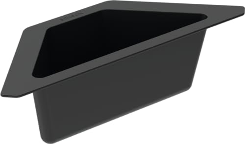 SCHOCK® Eckschale in schwarz I Spülbecken Zubehör aus Kunststoff I Abtropfschale für Küche & Spüle I Resteschale für SCHOCK Spülen I Spülenablage & Organizer I Küchenzubehör hochwertig & praktisch von Schock