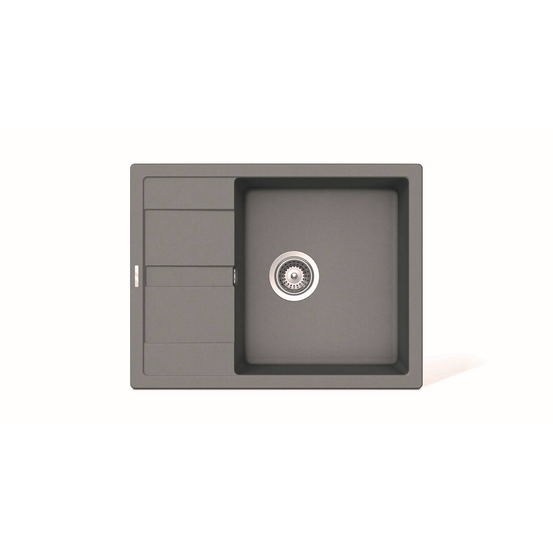 Rocasa Einbauspüle 'Fiona 100L' grau 650 x 500 mm Rocasa Einbauspüle 'Fiona 100L' grau 650 x 500 mm von Rocasa