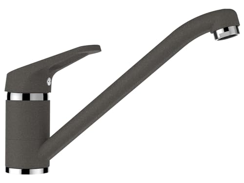 SCHOCK® Küchenarmatur COSMO Asphalt I Hochdruck Einhebelmischer mit Festauslauf I 360° schwenkbar I Extrastarker Wasserdurchlauf I Platzsparendes Design I Standard Norm-Anschlüsse SCHOCK® Küchenarmatur COSMO Asphalt I Hochdruck Einhebelmischer mit Festauslauf I 360° schwenkbar I Extrastarker Wasserdurchlauf I Platzsparendes Design I Standard Norm-Anschlüsse von Schock