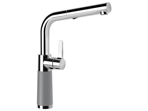 SCHOCK Küchenarmatur SC-540 Croma – Hochdruck Armatur CRISTALITE mit ausziehbarer Schlauch-Brause und Standard Norm-Anschlüssen von Schock