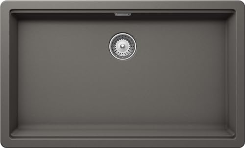SCHOCK | Küchenspüle Galaxy N100XLU 1 Becken mit Haken unter dem Spülbecken inklusive, Material ®Cristadur, Silverstone, 730 x 430 mm von Schock