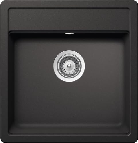 SCHOCK | Küchenspüle Nemo, 1 Becken, klein, Material Cristalite®, Schwarz, 490 x 510 mm von Schock