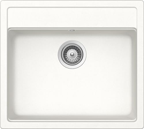 SCHOCK | Küchenspüle Nemo 1 Becken, Material Cristalite® Absolutweiß, 570 x 510 mm von Schock