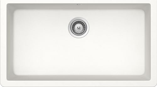 SCHOCK | Solide Küchenspüle mit 1 Becken, Material Cristalite®, Weiß, 838,2 x 469,5 mm von Schock