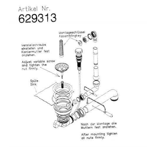 Schock Ab- und Überlaufgarnitur Spülen Lithos D-100, X-Tra N-100, Nemo N-100, Vero N-100 u.a. / inkl. Bowdenzug/Ablaufgarnitur Spüle Schock Ab- und Überlaufgarnitur Spülen Lithos D-100, X-Tra N-100, Nemo N-100, Vero N-100 u.a. / inkl. Bowdenzug/Ablaufgarnitur Spüle von Schock