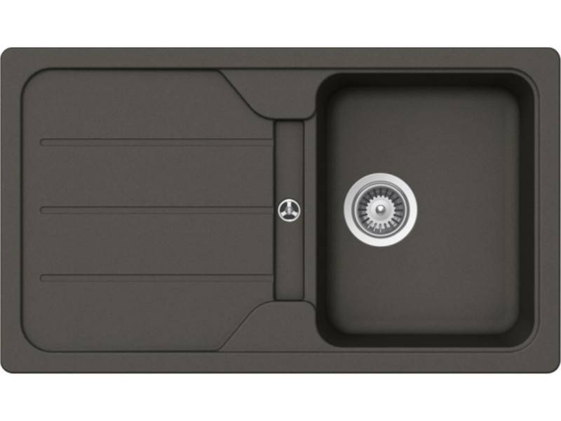 Schock Einbauspüle Einbauspüle Formhaus D-100 U Asphalt - Unterbauspüle von Schock