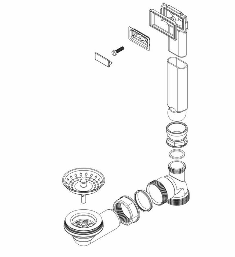 Schock Einbauspüle Schock manuelle Ablaufgarnitur von Schock