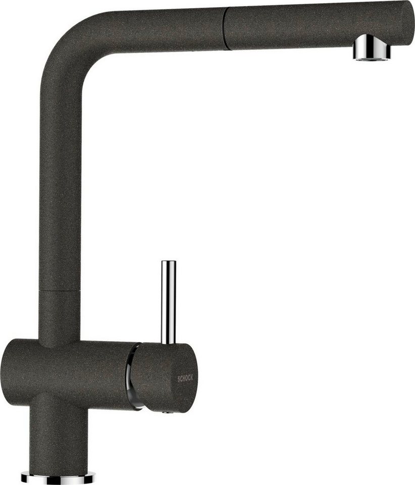 Schock Küchenarmatur EPOS SB ausziehbar, Rückflussverhinderer,Wasserspar-Perlator, Schwenkber. 180° von Schock