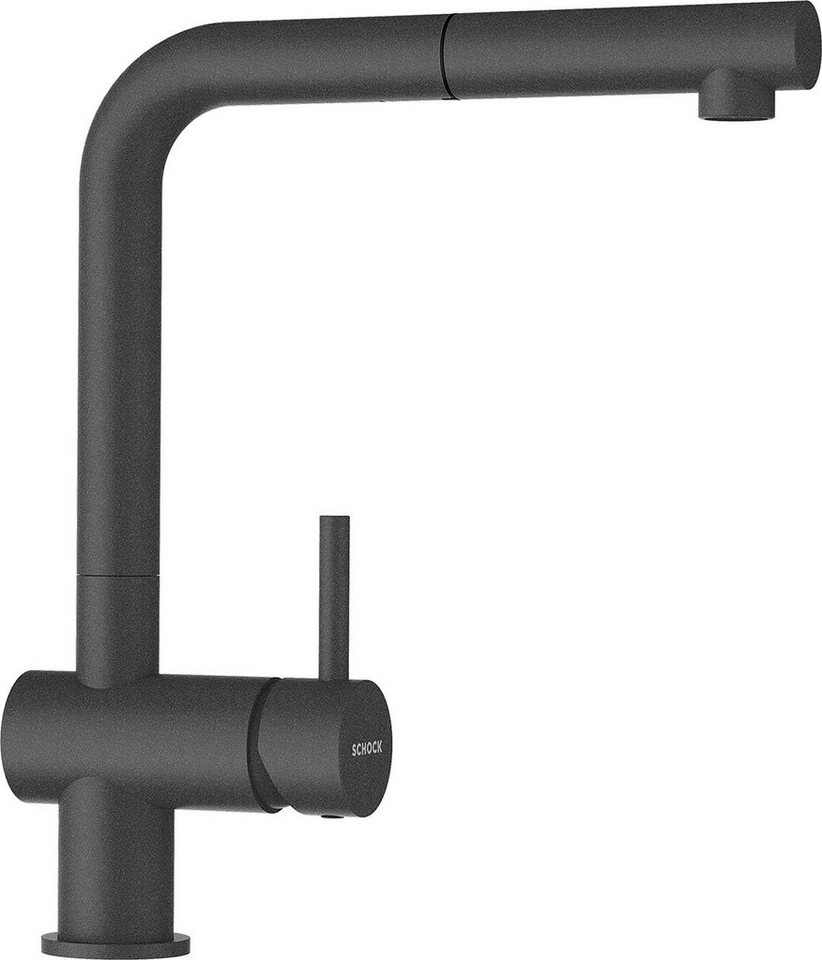 Schock Küchenarmatur EPOS SB ausziehbar, Rückflussverhinderer,Wasserspar-Perlator, Schwenkber. 180° von Schock