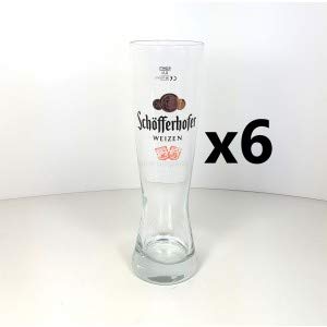 Schöfferhofer Weizen Bierglas 0,5l - 6er Set von Schöfferhofer-Schöfferhofer