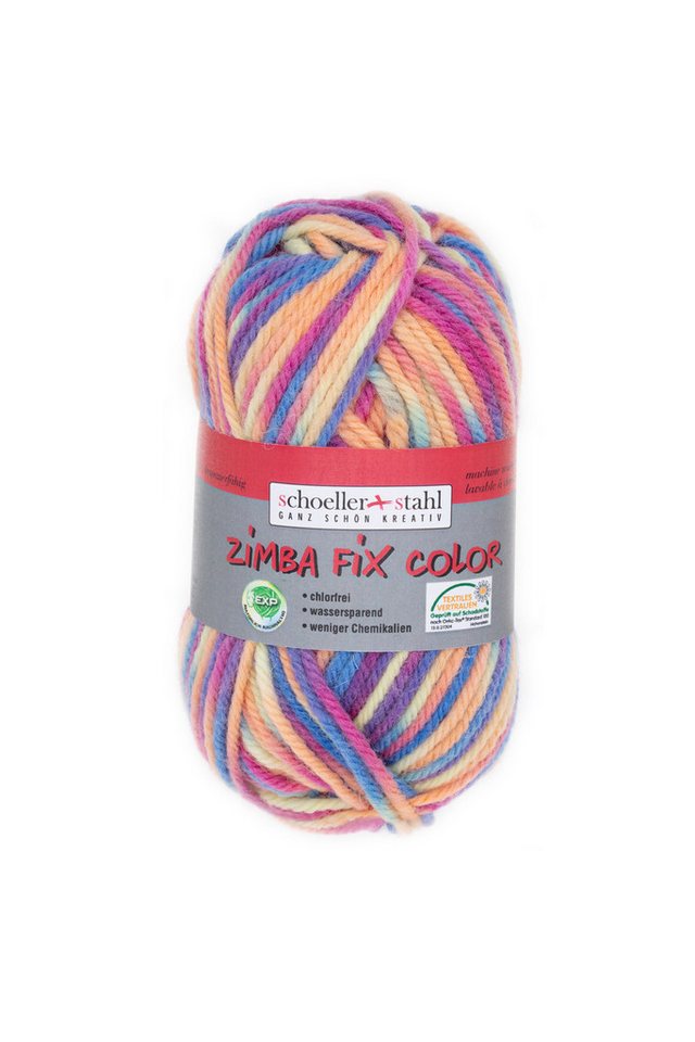 Schoeller + Stahl Zimba Fix Color Häkelwolle, 87 m, mit EXP, dem weltweit einzigen Anti-Filz-Verfahren ausgerüstet. von Schoeller + Stahl