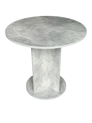 Schömig 24/7 Runder Esstisch in Betonoptik, 79 cm Durchmesser, 74 cm Höhe (Beton) von Schömig 24/7