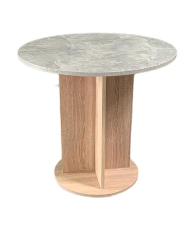 Schömig 24/7 Runder Esstisch in Betonoptik, 79 cm Durchmesser, 74 cm Höhe (Sonoma Beton) von Schömig 24/7