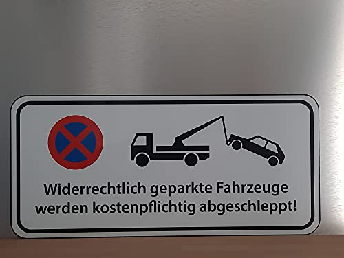 Schön und Wieder Hinweisschilder | Einfahrtschilder | Warnschilder | Verschiedene Designs | Aus ALU-Verbund Widerrechtliches Parken von Schön und Wieder