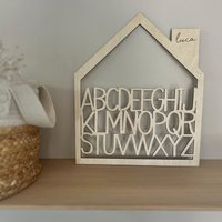 Holzschild | Wandeko Abc Mit Wunschname Holzschild | Wandeko Abc Mit Wunschname von SchoenManufaktur