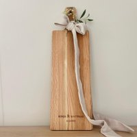 Personalisierbares Eichenholzbrett - Gravur Mit Individuellem Text von SchoenManufaktur