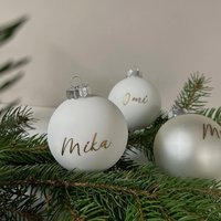 Personalisierte Weihnachtskugel Glas von SchoenManufaktur
