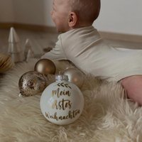 Weihnachtskugel „Mein Erstes Weihnachten" - Glas von SchoenManufaktur