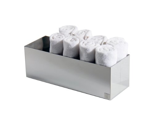 Gästetuchhalter Tischgästetuchhalter Handtuchhalter Edelstahl hochglänzend poliert. Made in Germany (poliert, zweireihig) von Schönbeck Design