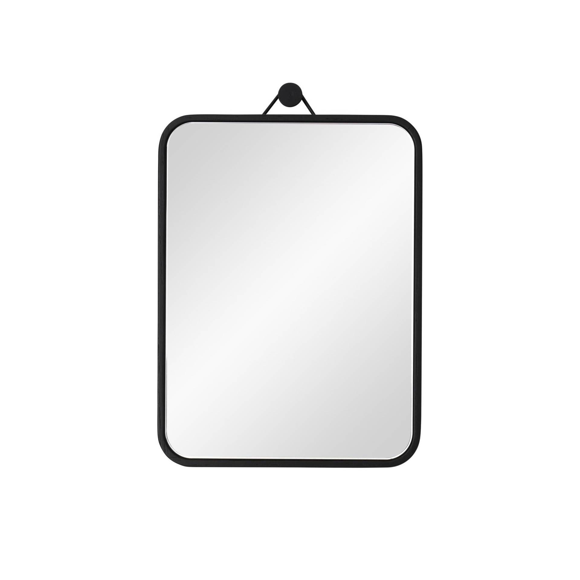 Schönbuch - View Spiegel XS - schwarz/Massivholzkante/Rückseite lackiert/BxHxT 15x20x2.3cm/zum Aufhängen oder Anlehnen von Schönbuch