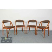 4 Danish Design Kai Kristianen Vintage Stühle Mid Century Retro Essstühle Stuhl von SchoeneMoebelBerlin