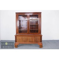 Aert Deco Vitrine Antik Stil Glasschrank Geschirrschrank Bücherschrank Schrank von SchoeneMoebelBerlin